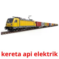 kereta api elektrik picture flashcards