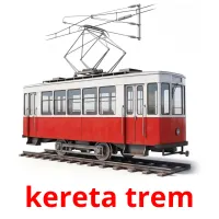 kereta trem picture flashcards