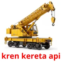 kren kereta api picture flashcards