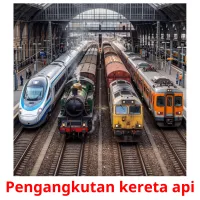 Pengangkutan kereta api picture flashcards