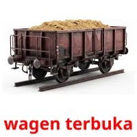 wagen terbuka picture flashcards