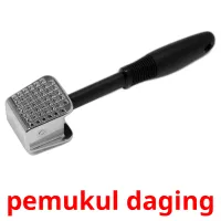 pemukul daging bildkort för barn