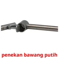 penekan bawang putih bildkort för barn