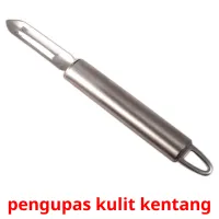 pengupas kulit kentang bildkort för barn