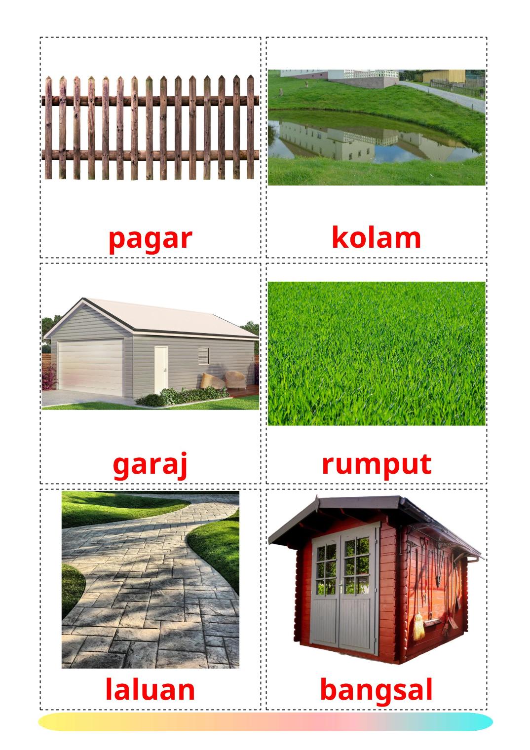 Garden - 18 Free Printable malay Flashcards 