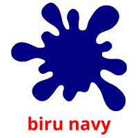 biru navy flashcards illustrate