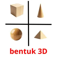 bentuk 3D карточки энциклопедических знаний