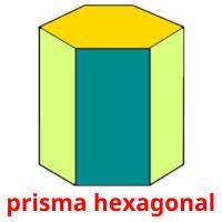 prisma hexagonal picture flashcards