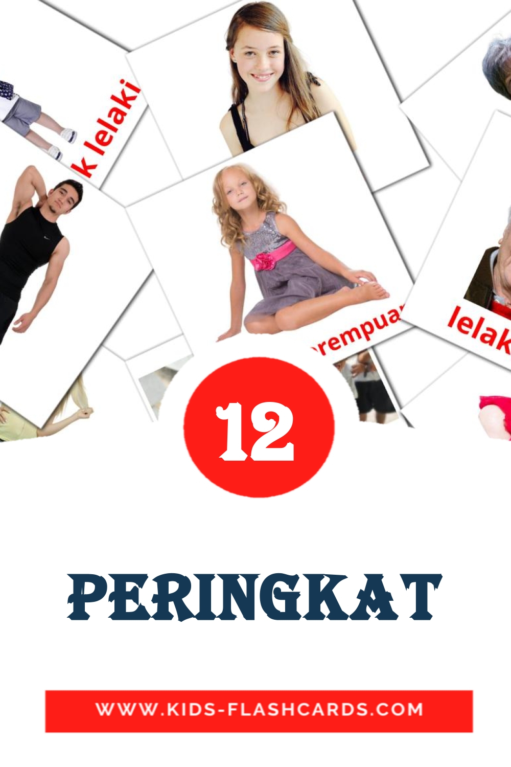 12 Peringkat Picture Cards for Kindergarden in malay