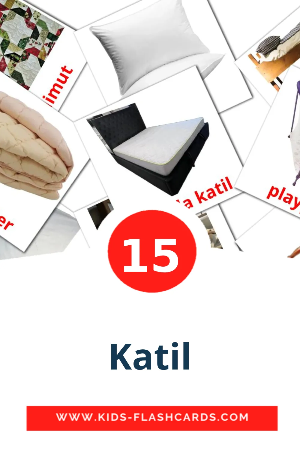 15 Katil fotokaarten voor kleuters in het malay