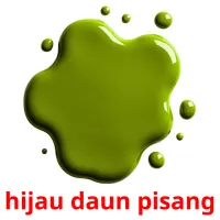 hijau daun pisang ansichtkaarten