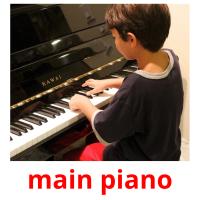 main piano picture flashcards