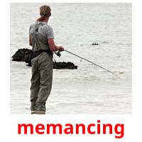 memancing picture flashcards
