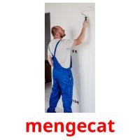 mengecat picture flashcards