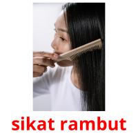sikat rambut picture flashcards
