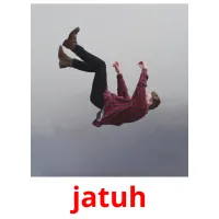 jatuh flashcards illustrate