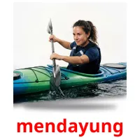 mendayung bildekort