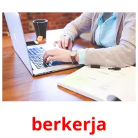 berkerja flashcards illustrate