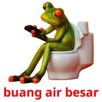 buang air besar flashcards illustrate