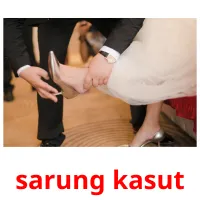 sarung kasut flashcards illustrate