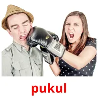 pukul flashcards illustrate