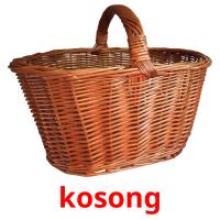 kosong picture flashcards