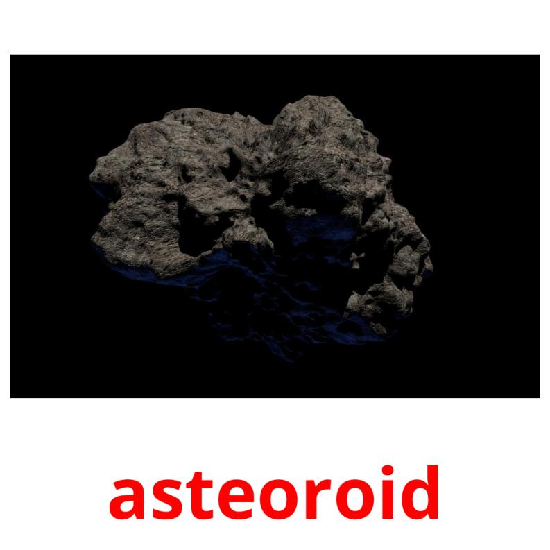 asteoroid picture flashcards