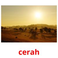 cerah picture flashcards