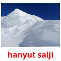 hanyut salji cartões com imagens