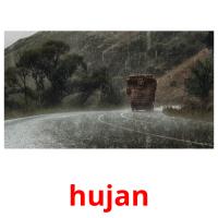 hujan picture flashcards