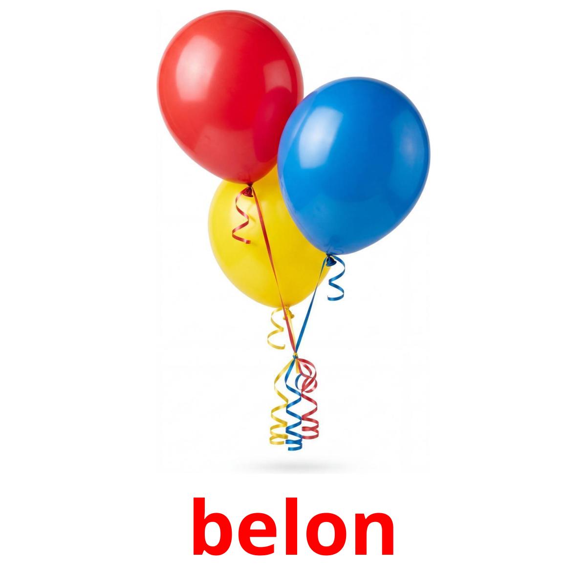 belon cartões com imagens
