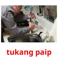 tukang paip picture flashcards