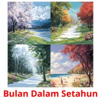 Bulan Dalam Setahun picture flashcards