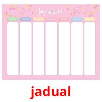jadual picture flashcards