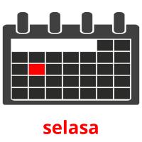selasa picture flashcards