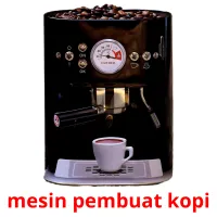 mesin pembuat kopi cartões com imagens