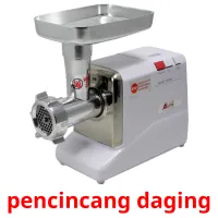 pencincang daging cartões com imagens