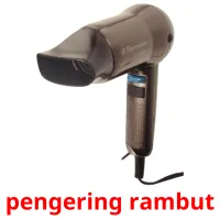 pengering rambut cartões com imagens