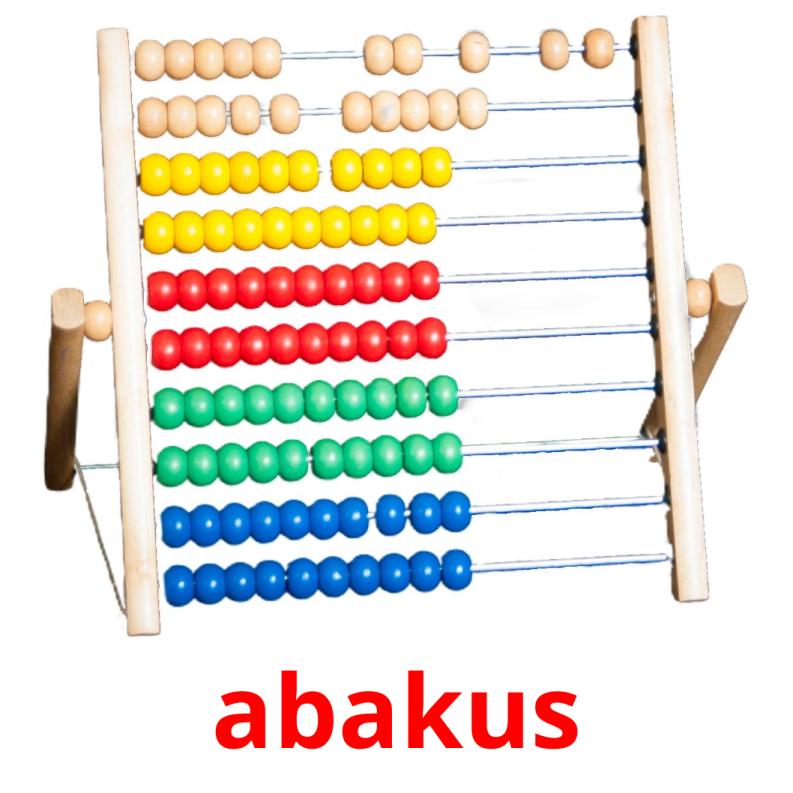 abakus picture flashcards