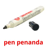 pen penanda ansichtkaarten