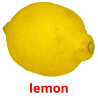 lemon picture flashcards