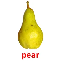 pear picture flashcards