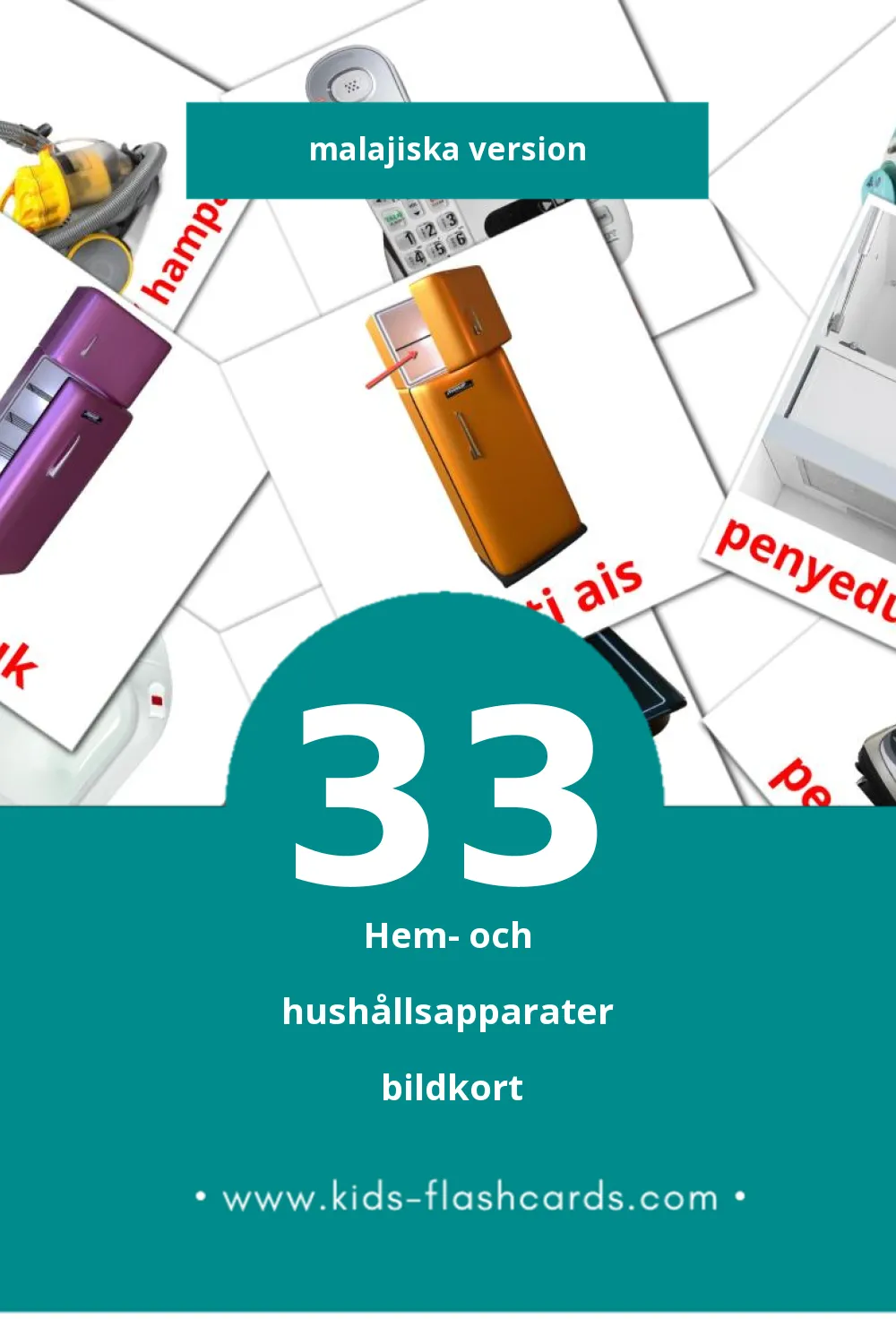 Visuelle billedkort for børn om Alimente til småbørn (63 kort på Malay)
