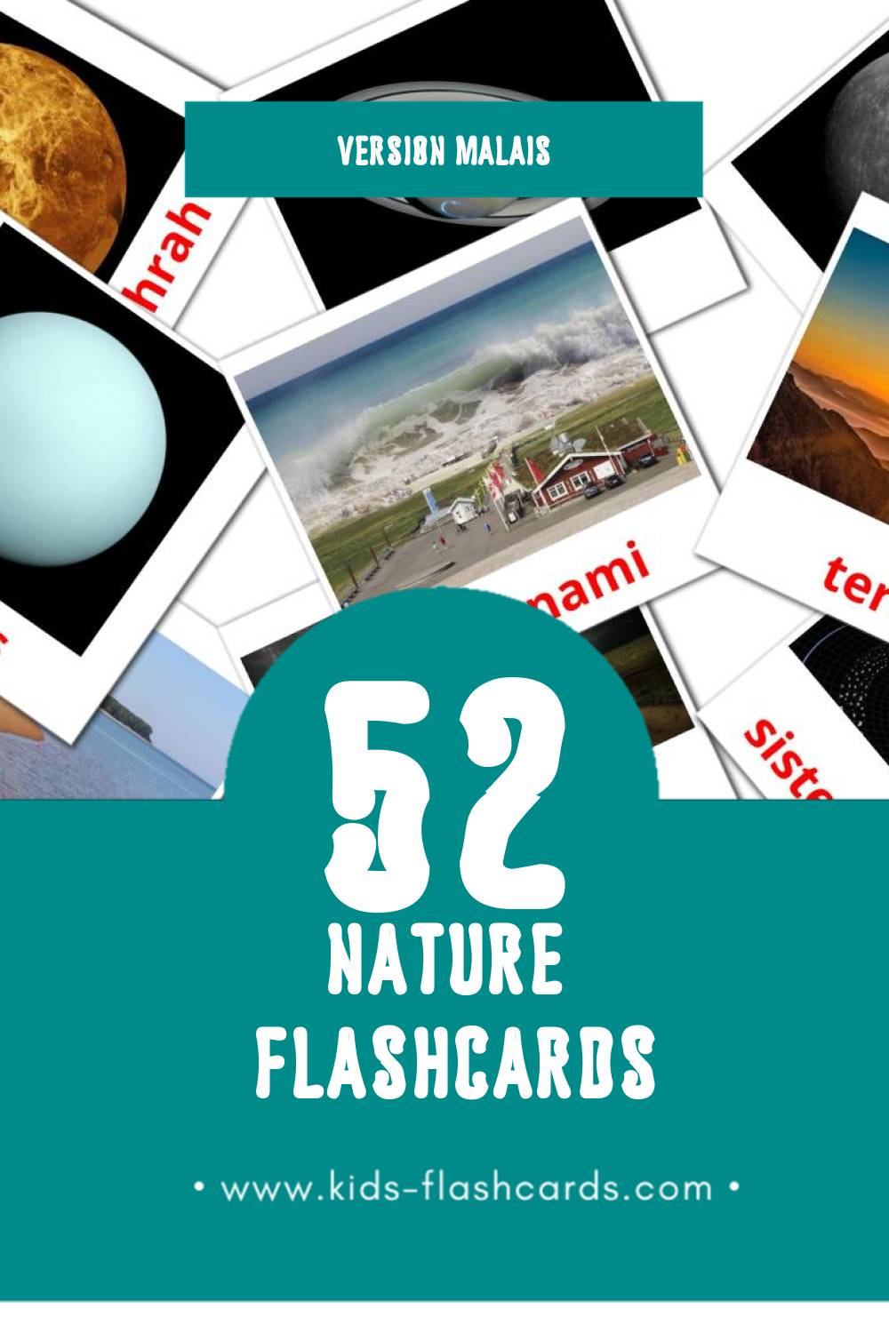 Flashcards Visual SEMULAJADI pour les tout-petits (21 cartes en Malais)