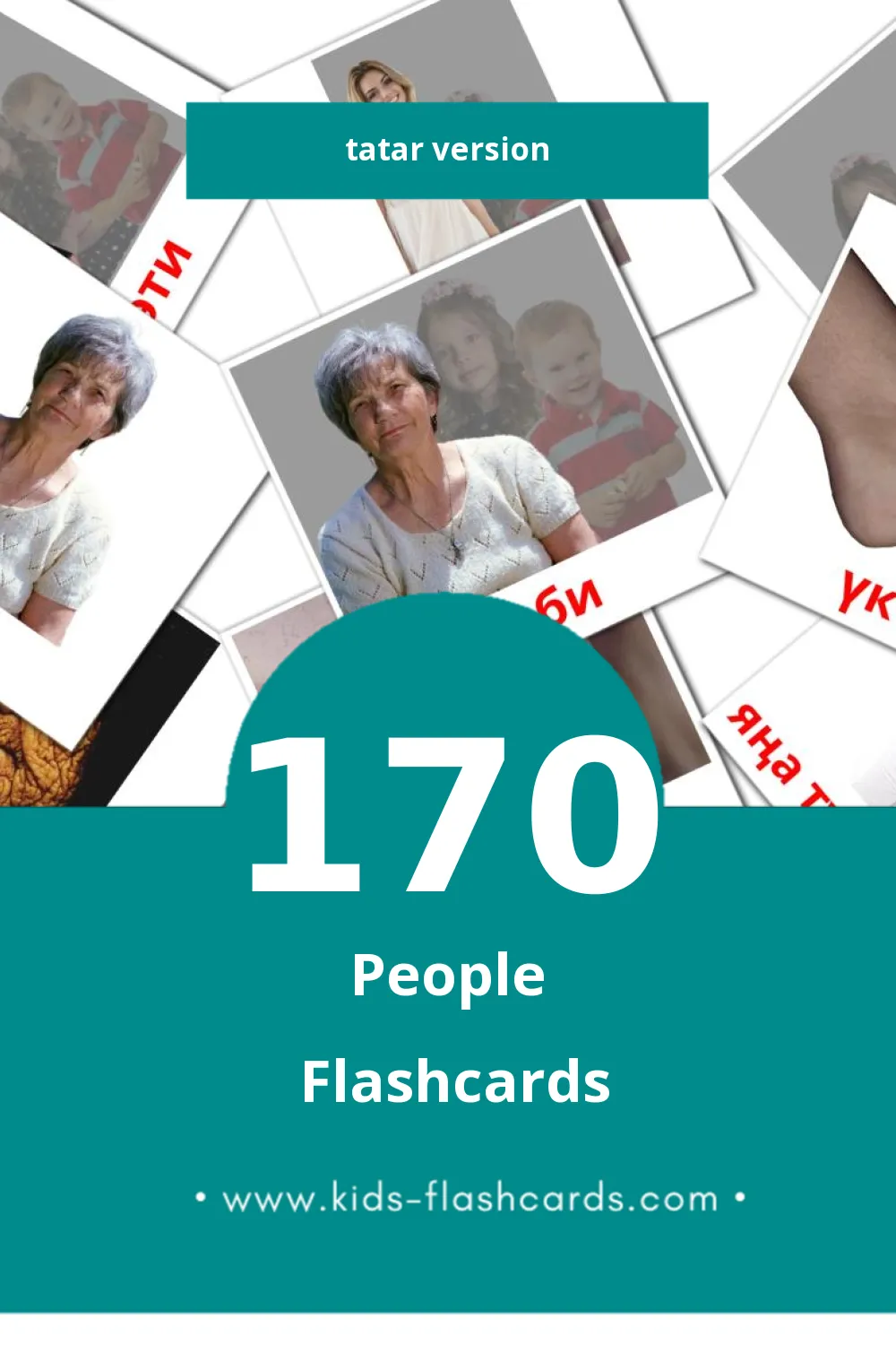 Visual Кеше Flashcards for Toddlers (170 cards in Tatar)