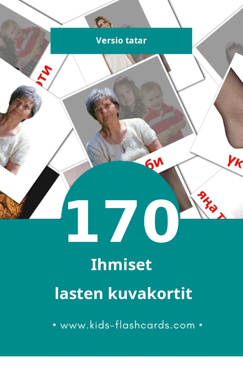 Кеше lasten kuvakortit pikkulapsille (170 korttia Tatarksi)