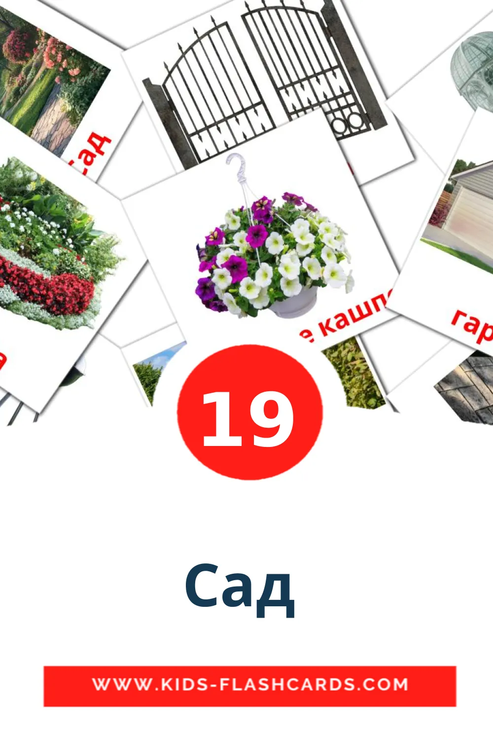 19 Сад  Picture Cards for Kindergarden in ukrainian