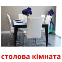 столова кімната picture flashcards