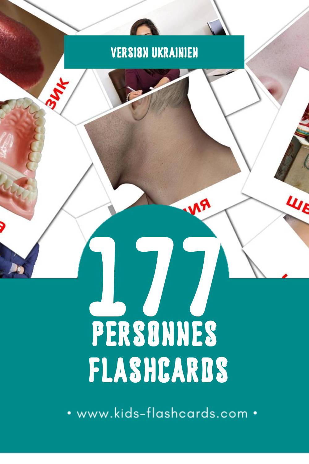 Flashcards Visual Професії pour les tout-petits (177 cartes en Ukrainien)