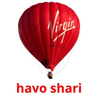 havo shari cartões com imagens